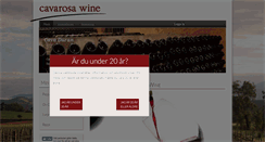 Desktop Screenshot of cavarosawine.se