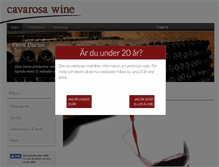 Tablet Screenshot of cavarosawine.se